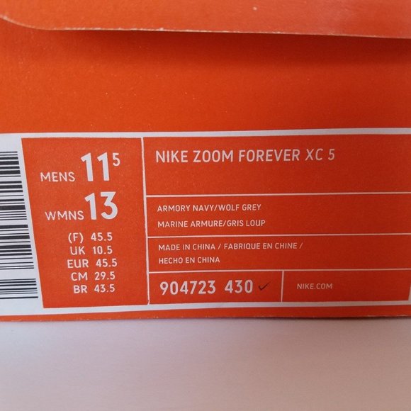 NIKE ZOOM UNISEX XC 5 Cross Country Racing Shoes NWT main image 4